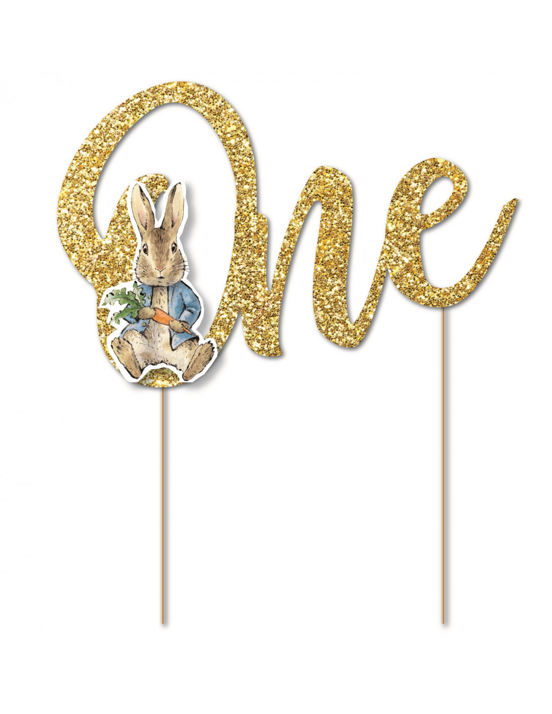 Cake Topper Pierre Lapin One Anniversaire 1 an