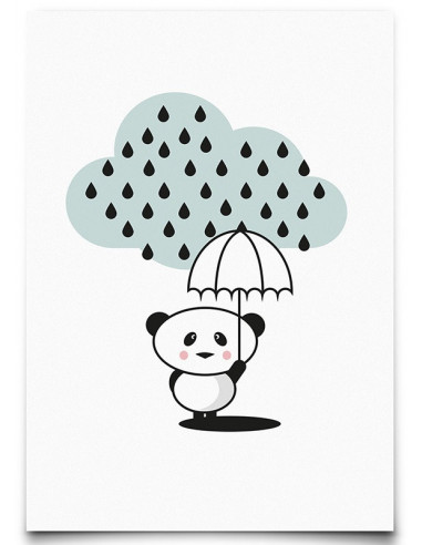 carte-postale-panda-rain-eef-lillemor