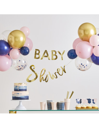 Kit Guirlande Baby Shower et Ballons Fille ou Garçon