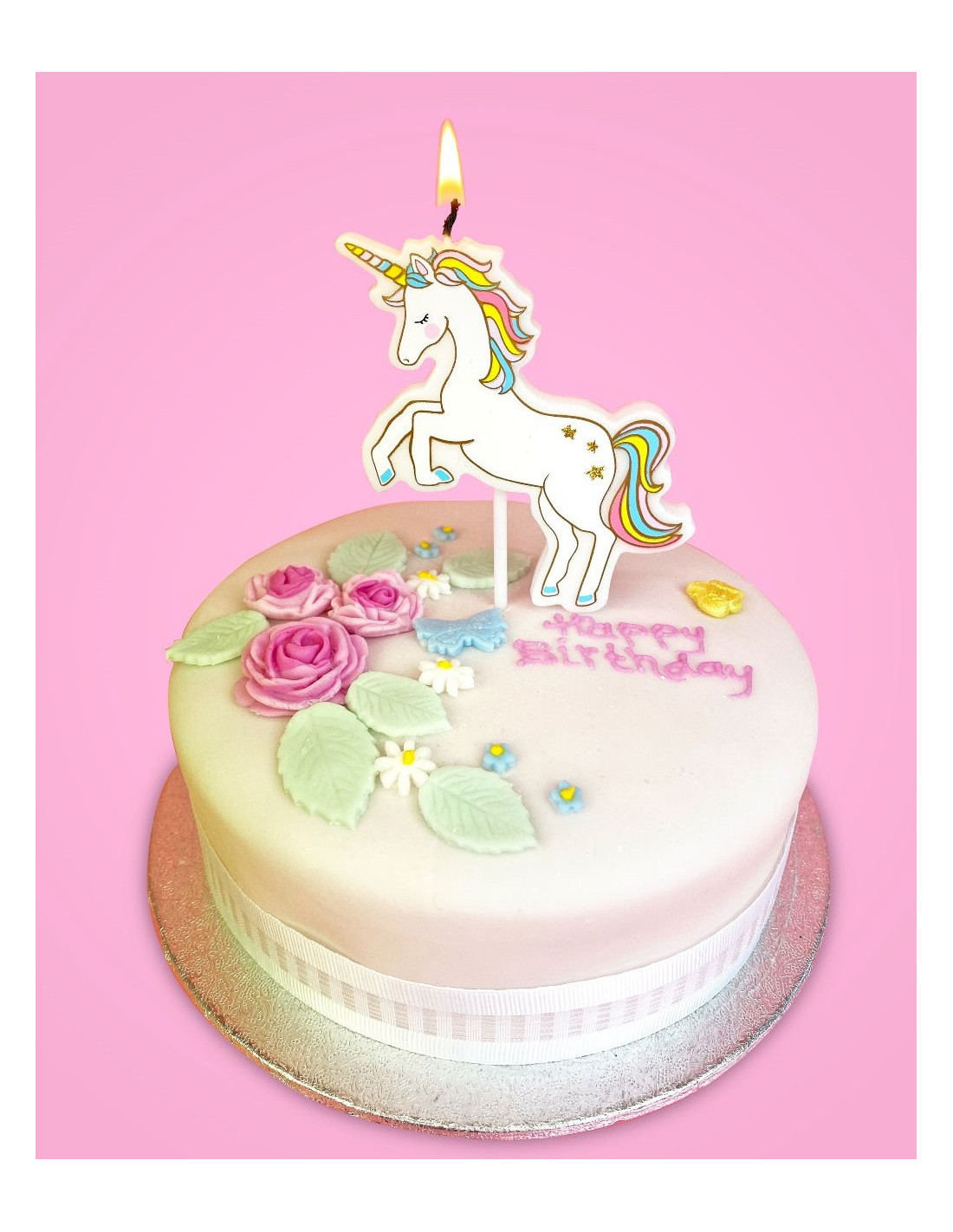 15 Bougies d'anniversaire Licorne pastel - Vegaooparty