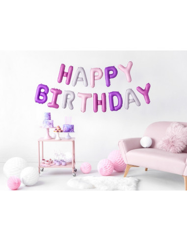 Ballon lettre helium or anniversaire