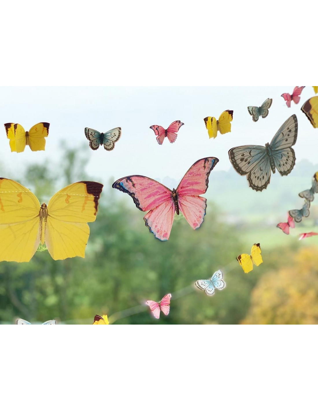 Guirlande Petits Papillons en Papier Thème Fée - Les Bambetises