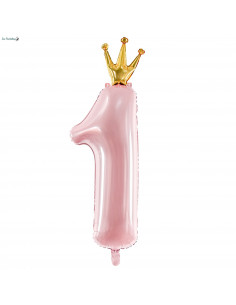 Couronne de joyeux anniversaire Minnie et marguerite rose - 2 m par 7,50 €