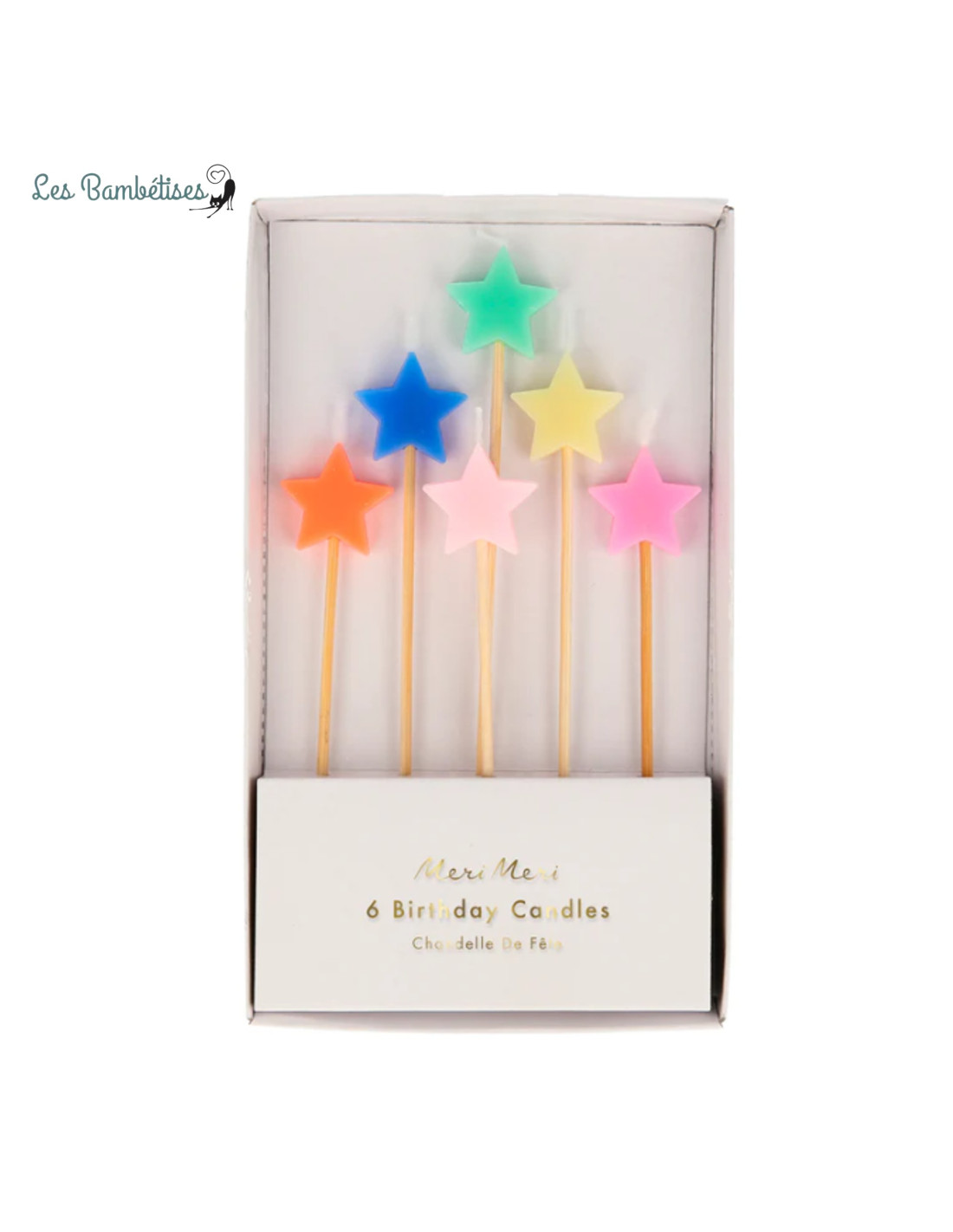 Bougies Happy Birthday Multicolores Paillettes - Les Bambetises