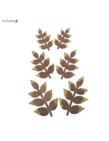 6-confettis-en-bois-feuilles-marrons-paillettes
