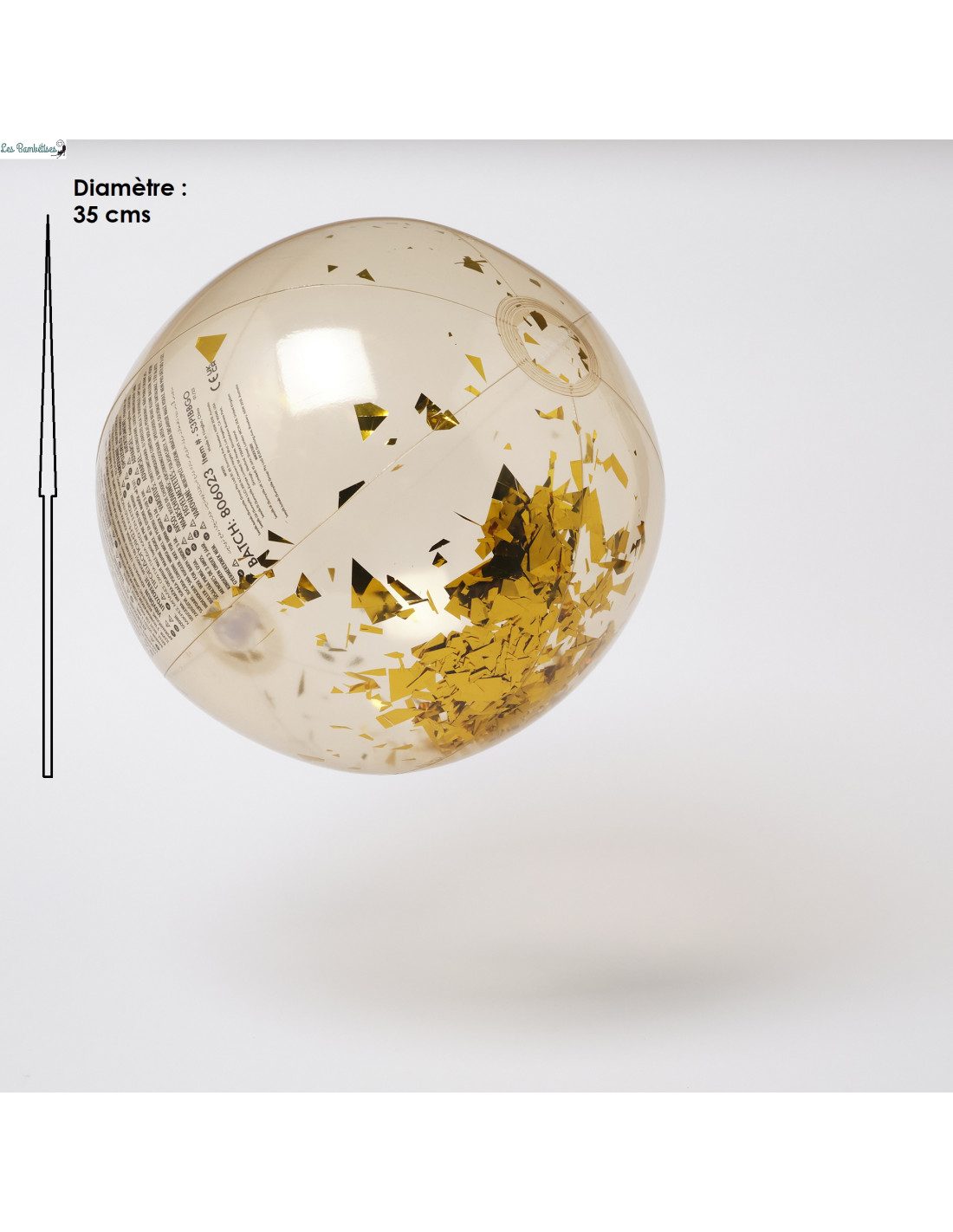 Ballon Gonflable Disco Doré 35Cm Sunnylife - Les Bambetises