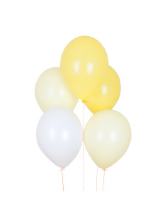Ballons jaunes en latex qualité professionnelle - anniversaire & fête