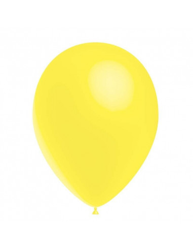 10 ballons jaune citron en latex