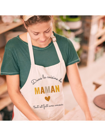 Tablier de Cuisine Personnalisé Maman Terracotta - Les Bambetises