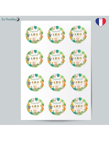 12-stickers-bapteme-jungle-personnalise-decoration-bapteme-jungle-garcon