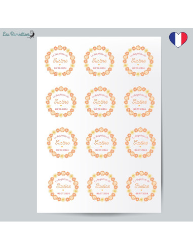 12-stickers-bapteme-marguerite-personnalise-decoration-bapteme-pas-cher