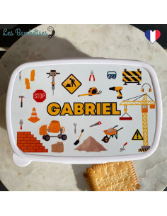 Gourde ou bouteille personnalisée pour enfant Chantier camion toupie -  Lachouettemauve