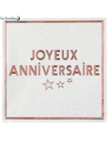 10-grandes-serviettes-joyeux-anniversaire-rose-gold