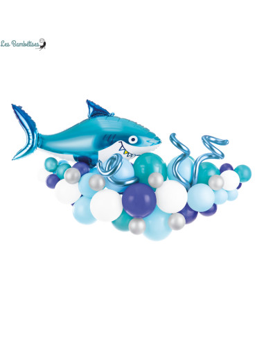 kit-guirlande-42-ballons-bleus-requin