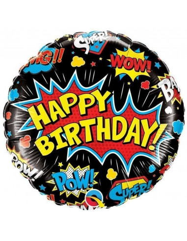 ballon-super-heros-happy-birthday-noir-en-aluminium-decoration-anniversaire-super-heros