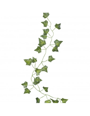 Guirlande de vigne artificielle l 195cm 120 feuilles en tissu enduit vert -  RETIF