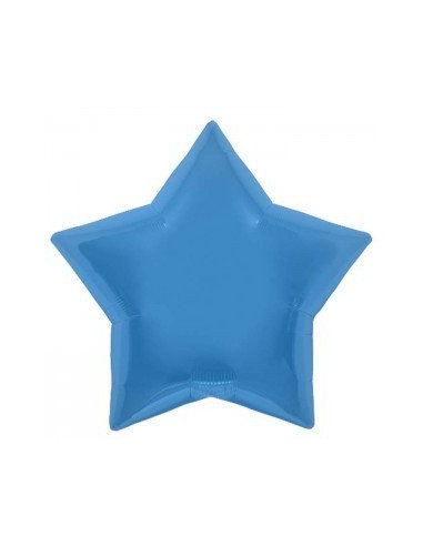 Ballon métallique étoile bleue brillante