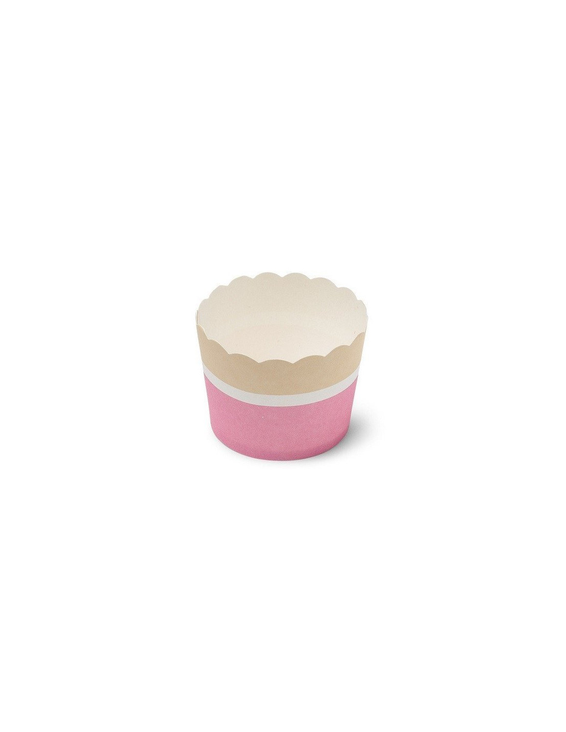 Boite de 15 caissettes cupcake dégradé pastel rose et parme