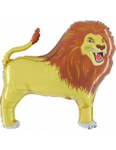 Ballon métallique lion 81cms