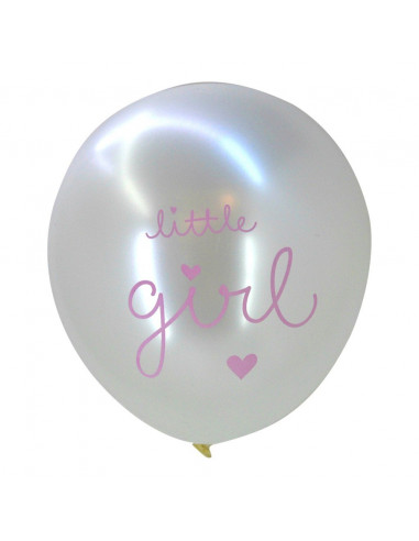 Pack de 6 ballons "Little girl" A little Lovely Company