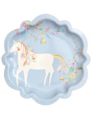 8-petites-assiettes-bleu-ciel-avec-licorne-meri-meri-decoration-fete-licorne-princesse